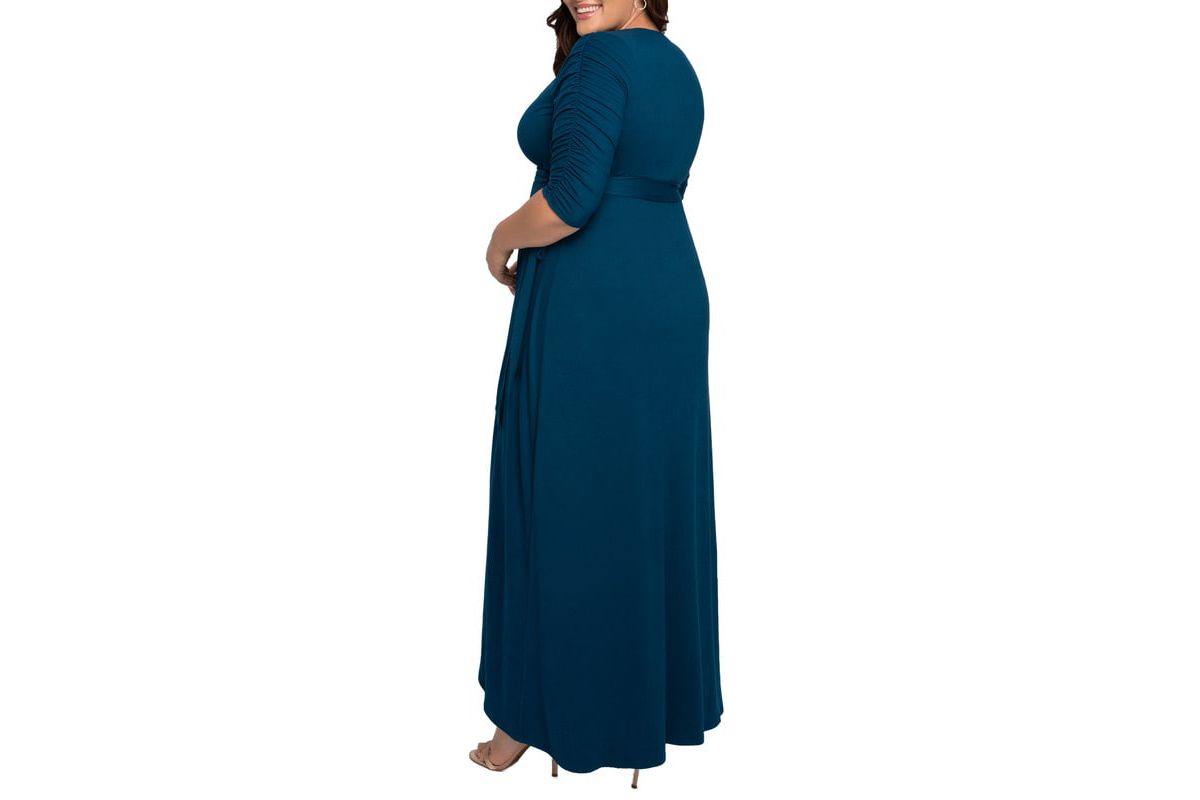 Womens Plus Size Meadow Dream Maxi Wrap Dress
