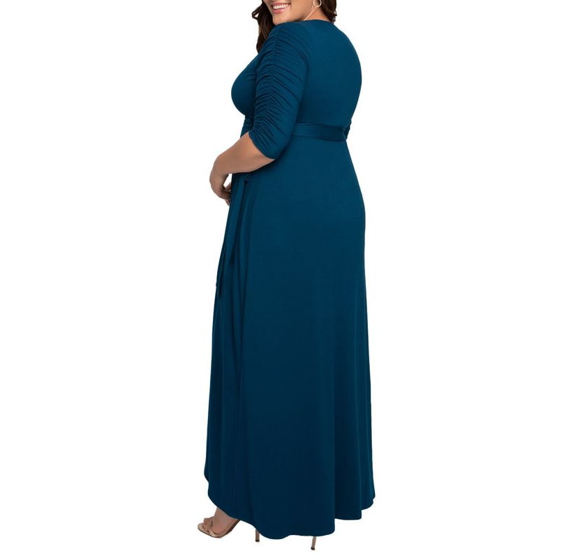 Womens Plus Size Meadow Dream Maxi Wrap Dress