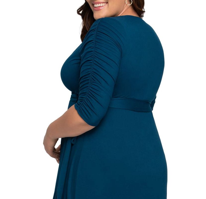 Womens Plus Size Meadow Dream Maxi Wrap Dress