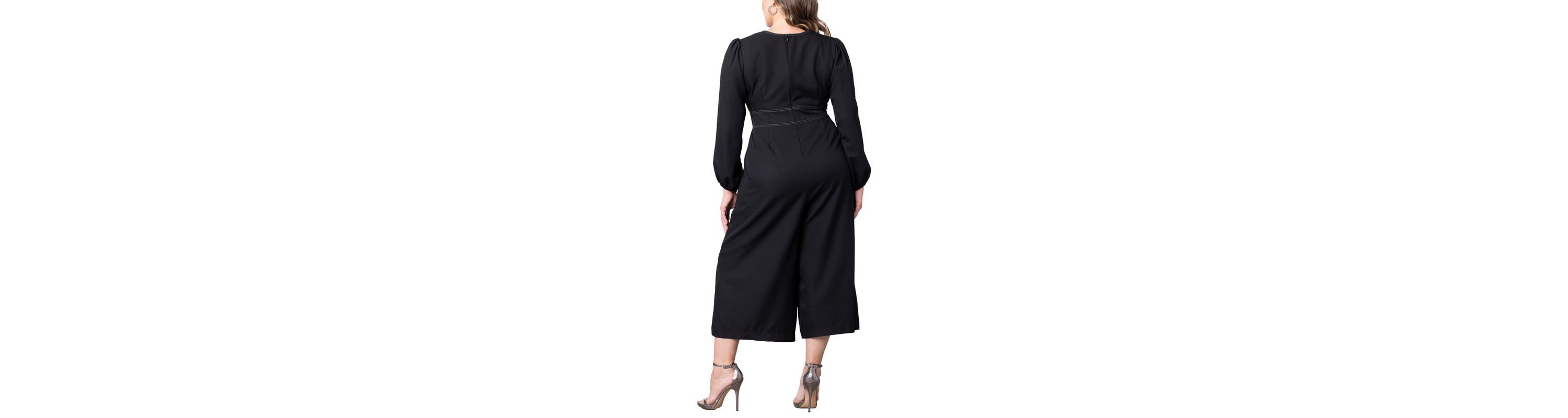 Womens Plus Size Tessa Cropped Wide Leg Jumpsuit