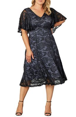 KIYONNA Women's Plus Size Camille Lace Cocktail Dress