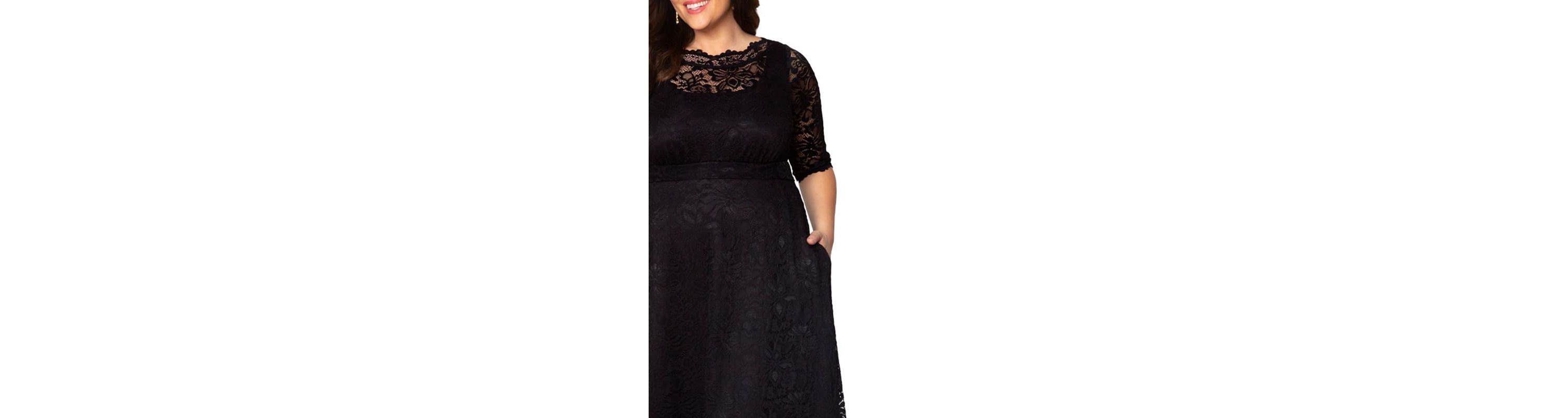 Womens Plus Size Leona Lace Long Formal Gown