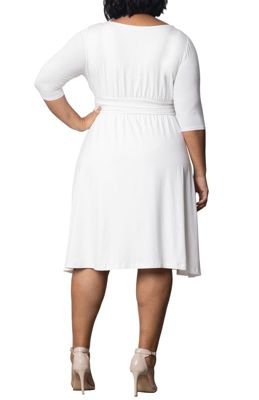 Women's Plus Draped Class Cowl Neck Dress