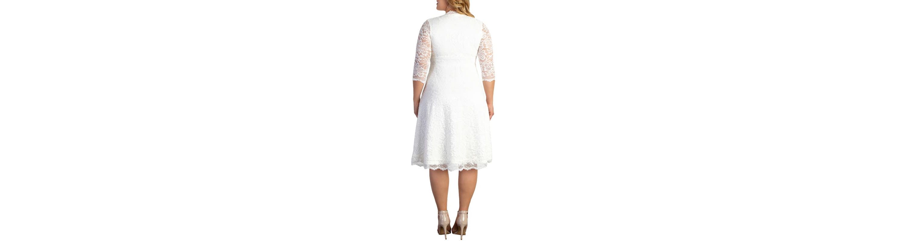 Womens Plus Size Bella Lace A-Line Cocktail Dress