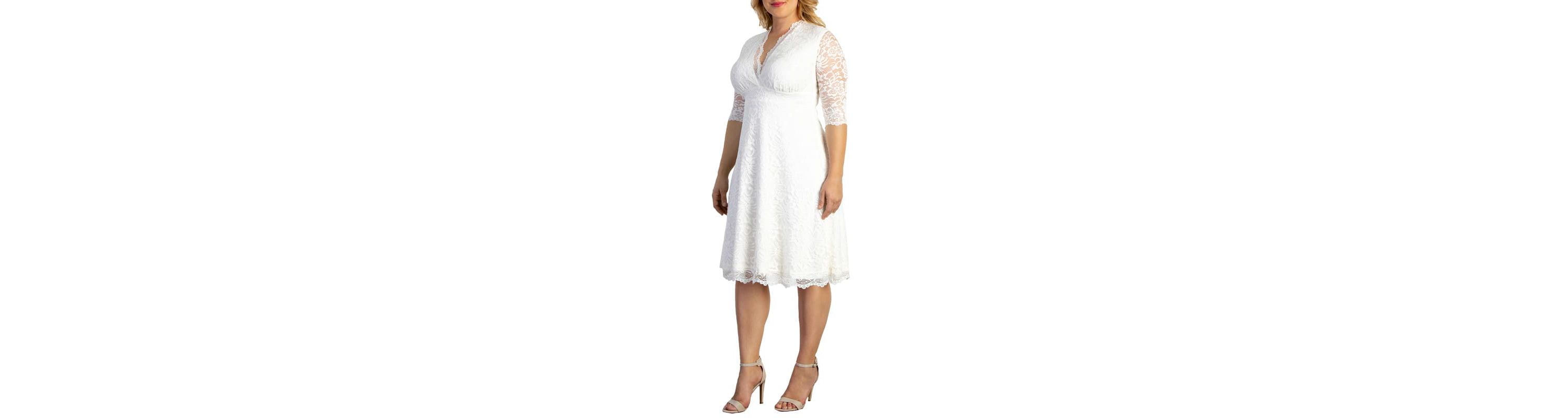 Womens Plus Size Bella Lace A-Line Cocktail Dress