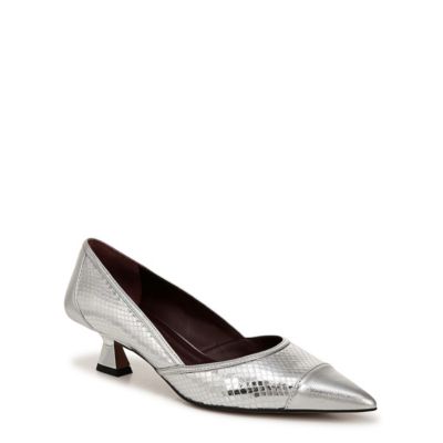 Franco Sarto Women's Darcy Pump, Silver, 9.5M -  0197943467295