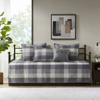 Ridge 6 Piece Reversible Plaid Daybed Cover Set