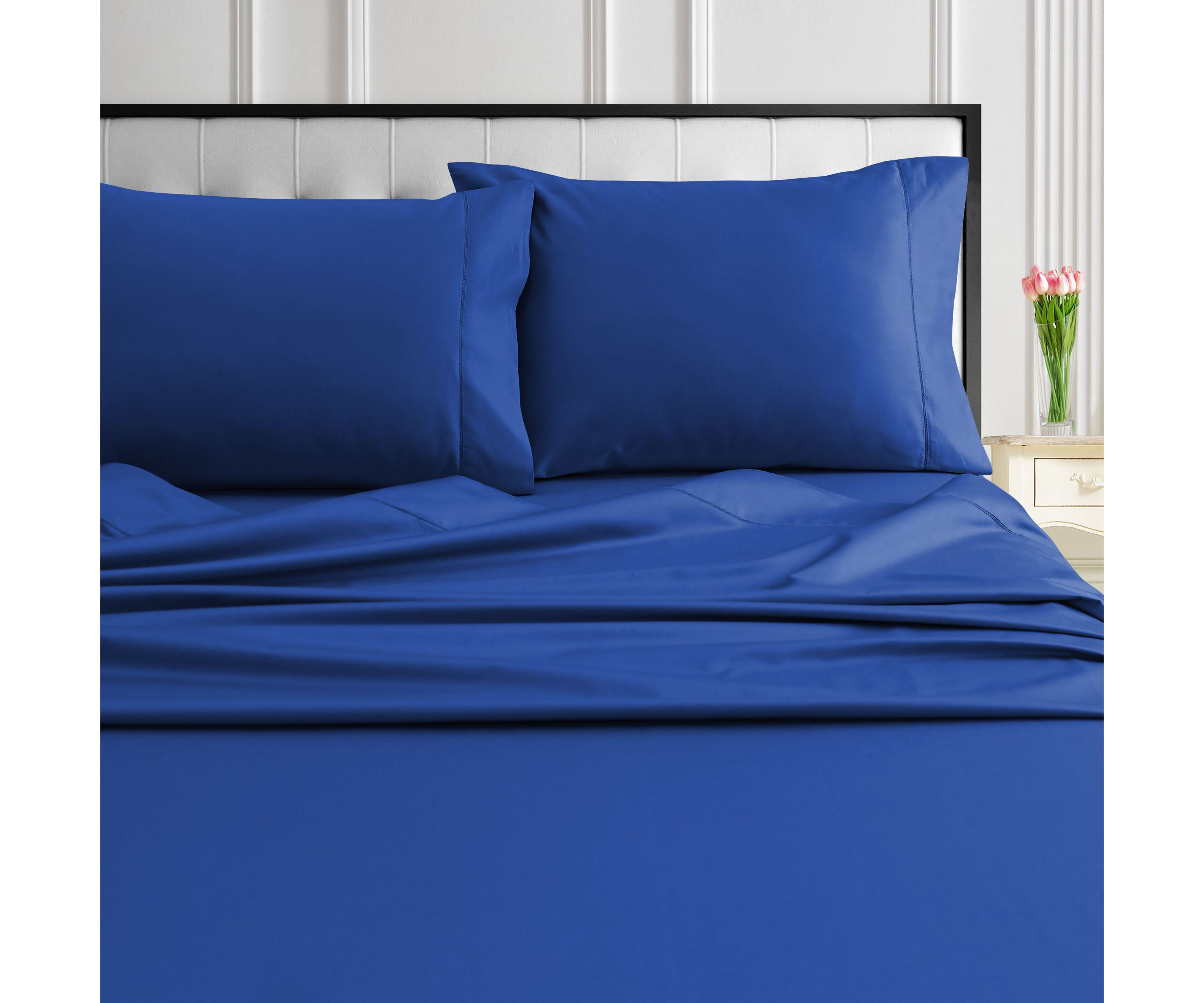 Tribeca Living 1000 Thread Count Egyptian Cotton Sateen Pillowcase Set