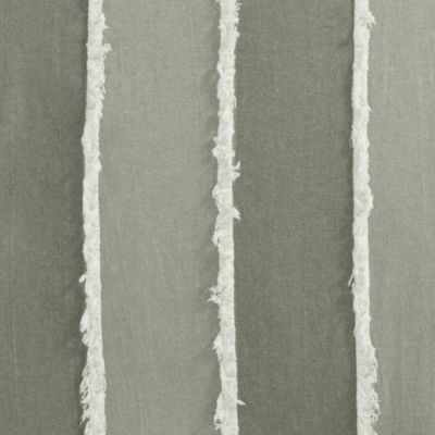 Shay 3 Piece Striped Cotton Duvet Cover Set