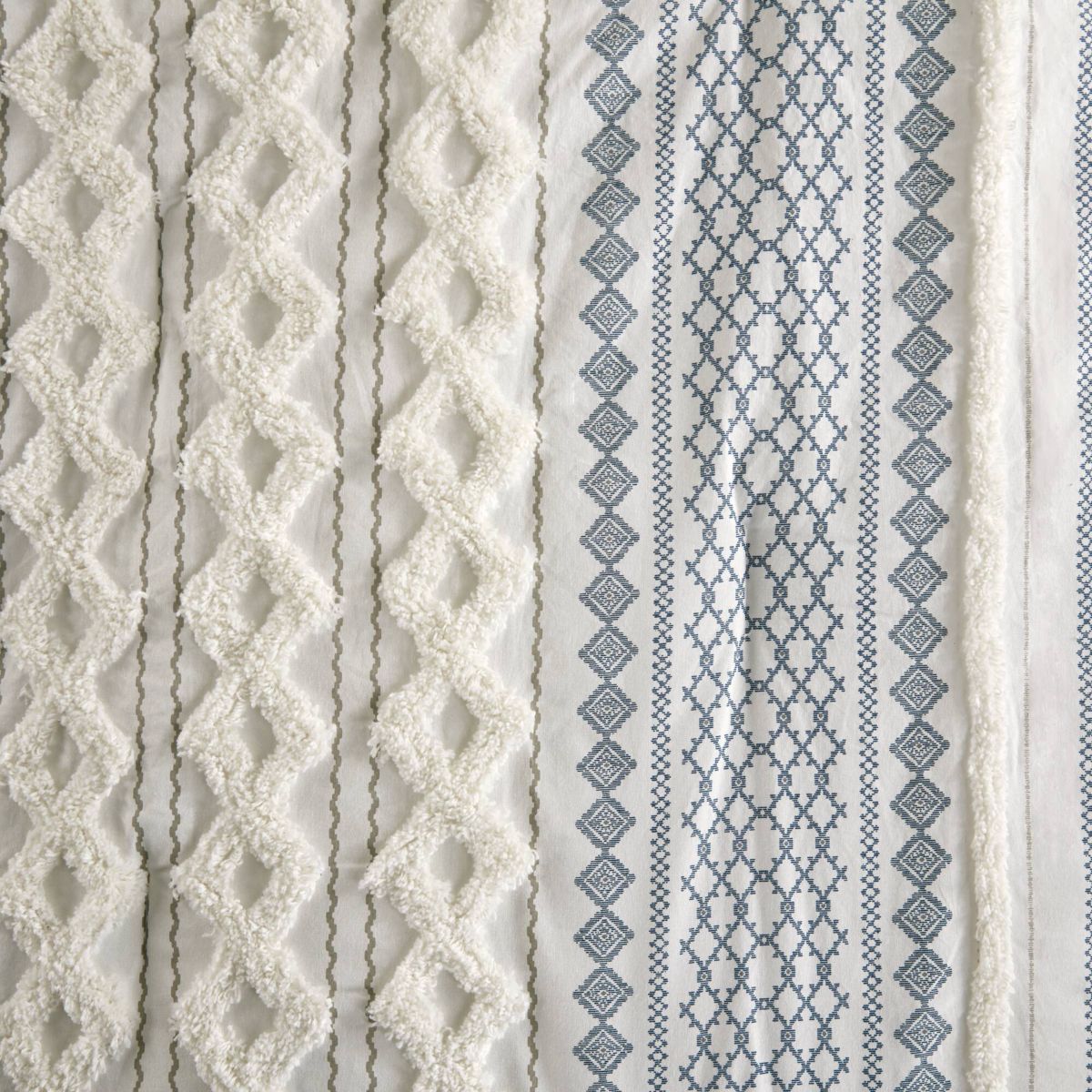 Imani Cotton Printed Comforter Set with Chenille