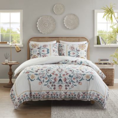 Gemma 3 Piece Floral Duvet Cover Set