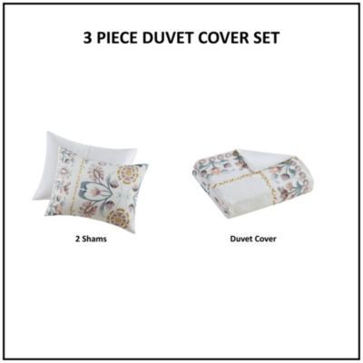 Gemma 3 Piece Floral Duvet Cover Set