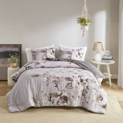 Neko 3 Piece Floral Printed Duvet Cover Set