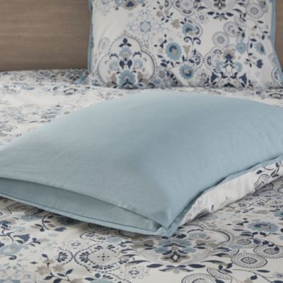 Brielle 3 Piece Floral Printed Cotton Duvet Cover Set