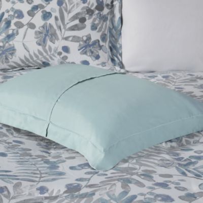 Bonnie 5 Piece Botanical Floral Seersucker Duvet Cover Set