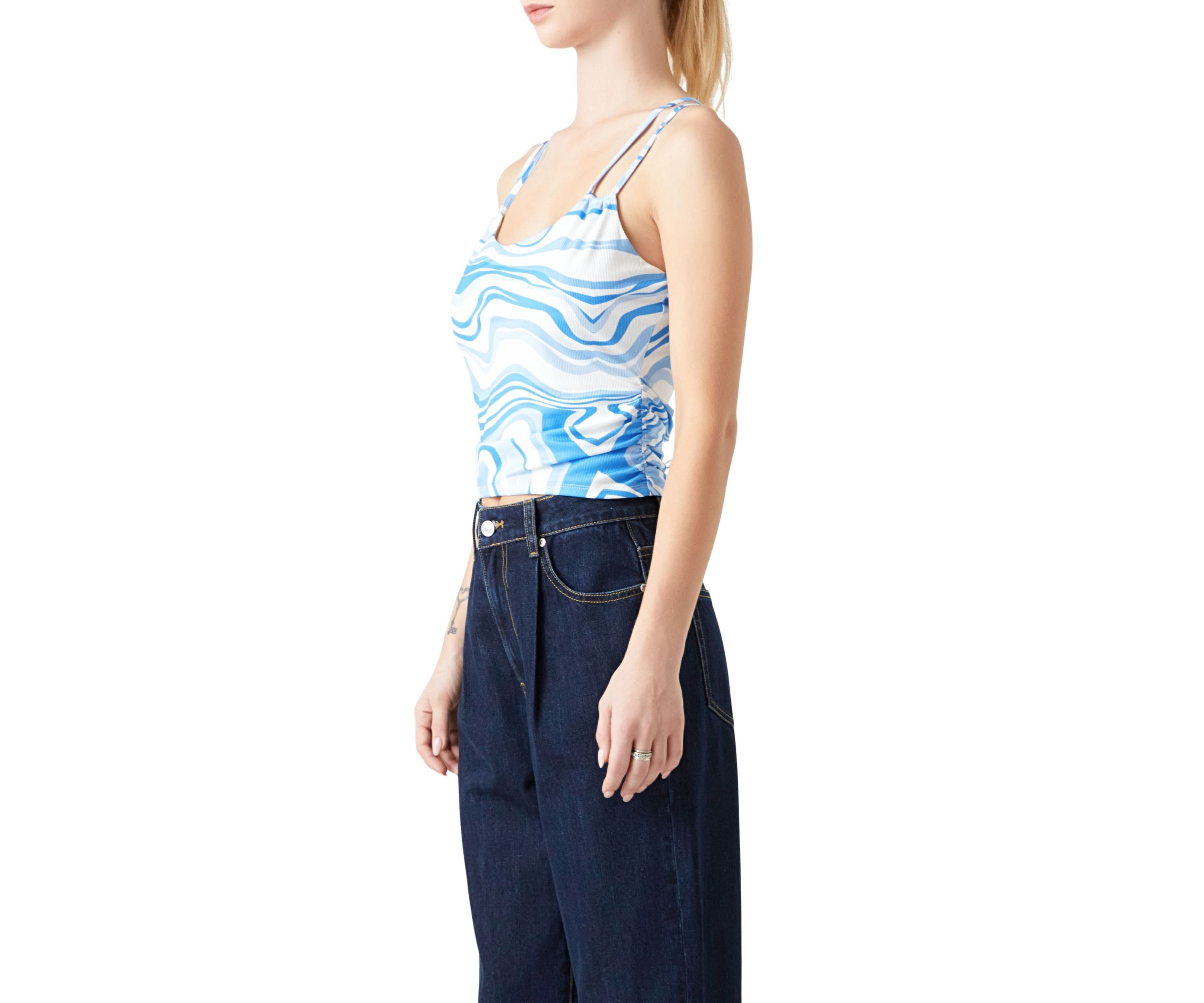 Marble Print Knit Top