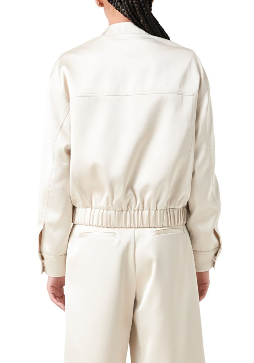 Pocket Satin Jacket