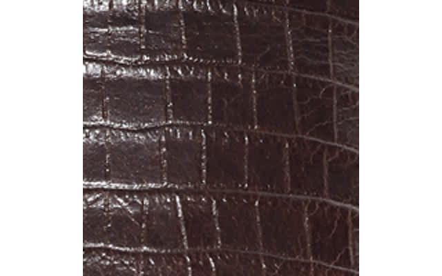 Dark Brown Croco Leather