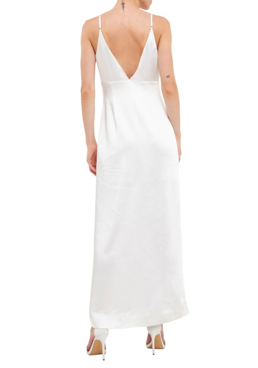 Satin Button Down Maxi