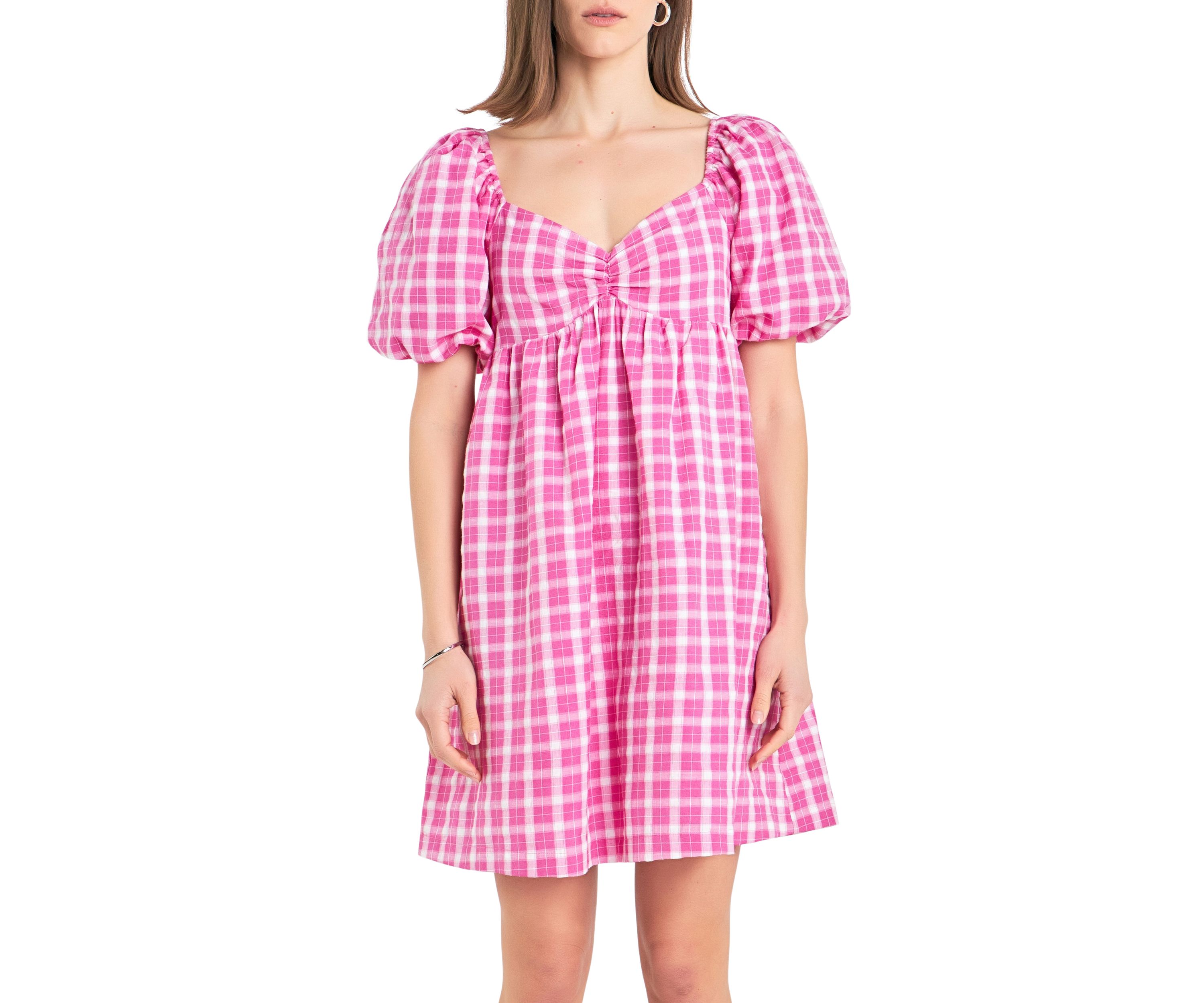 Gingham Linen Sweetheart Baby Doll