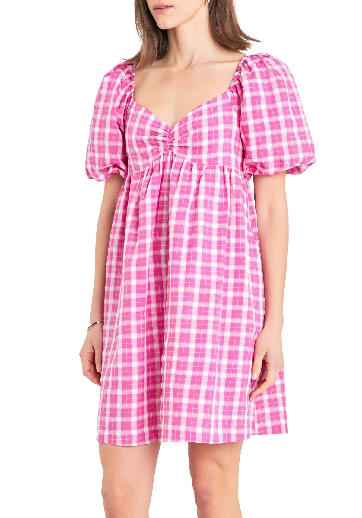 Gingham Linen Sweetheart Baby Doll