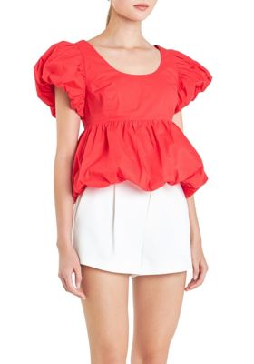 Women's Bubble Hem Top