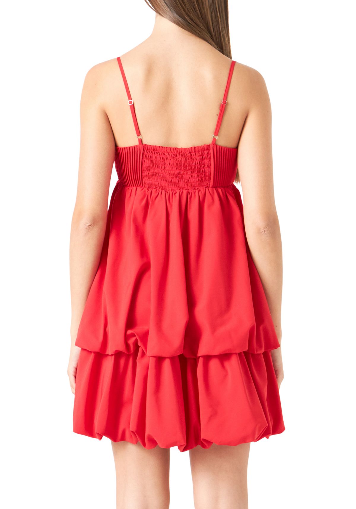 Double Blouson Mini Dress