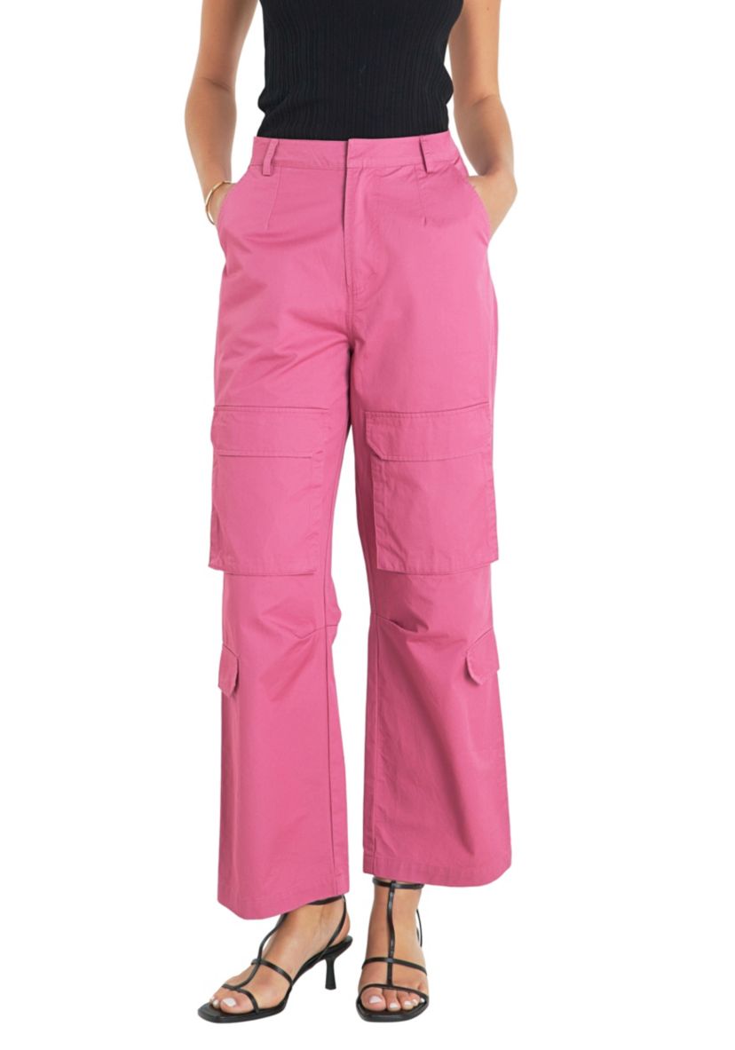 Wide Leg Pocket Cargo Pants