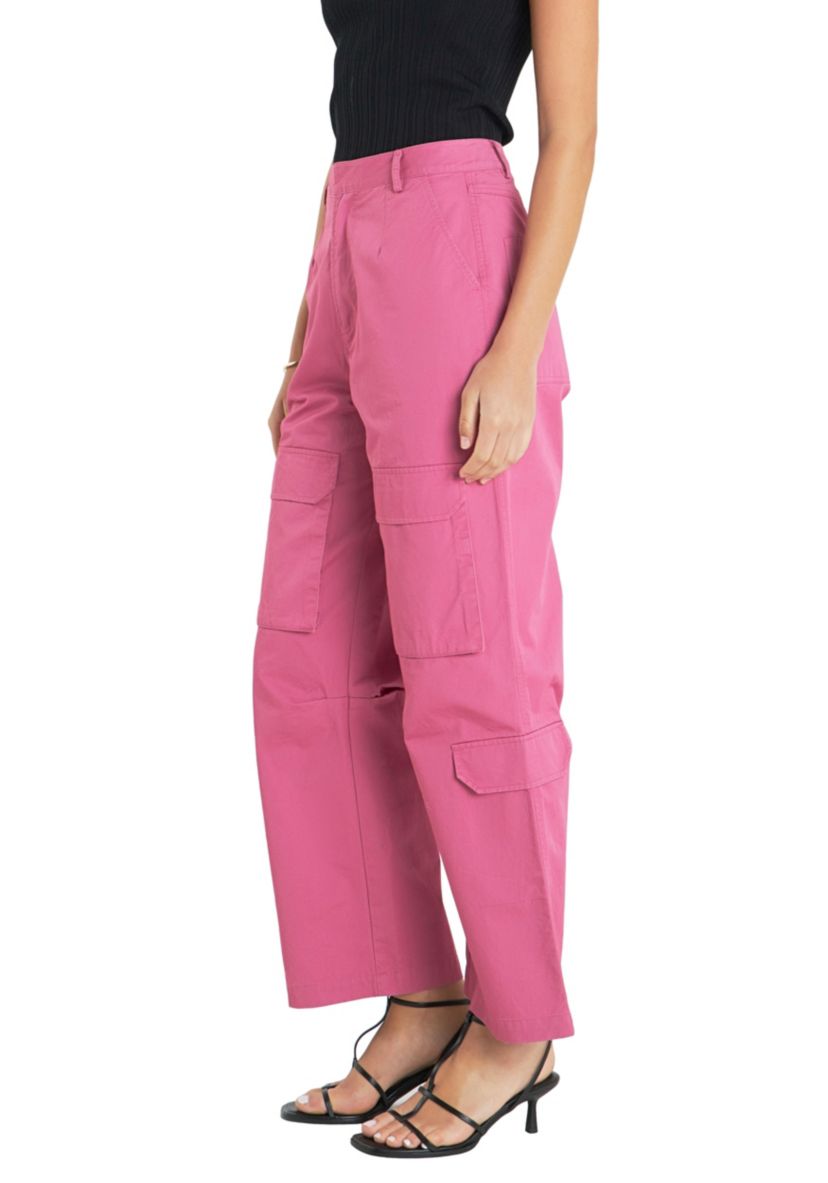 Wide Leg Pocket Cargo Pants