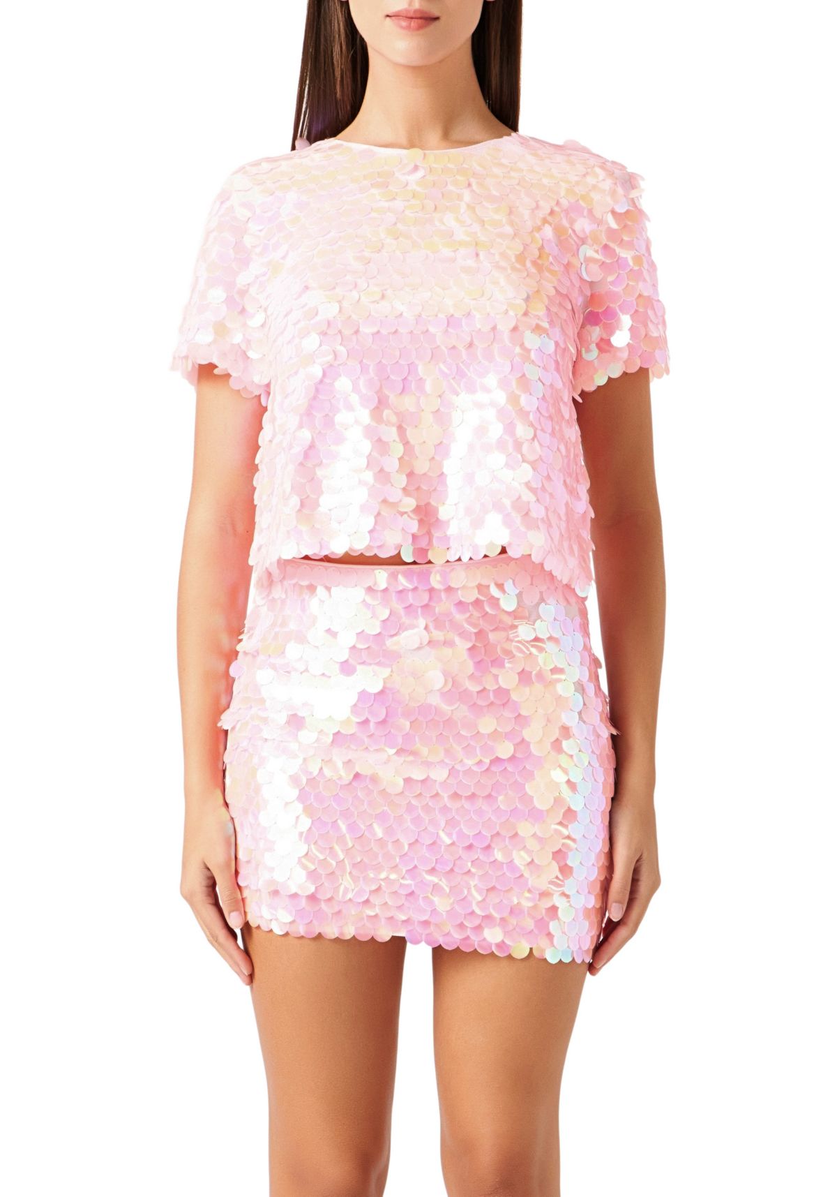 Fisheye Sequins Top