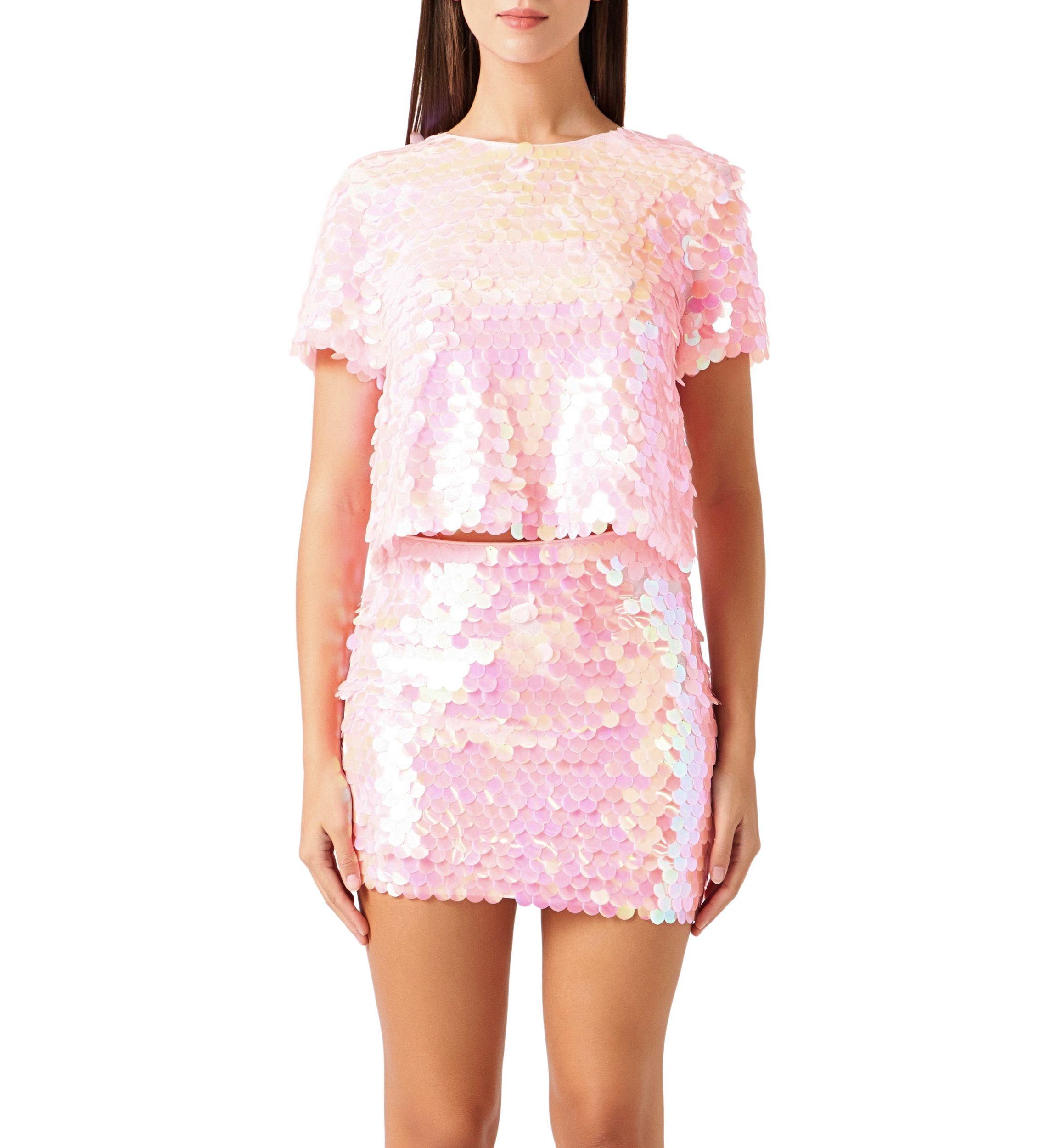 Fisheye Sequins Top