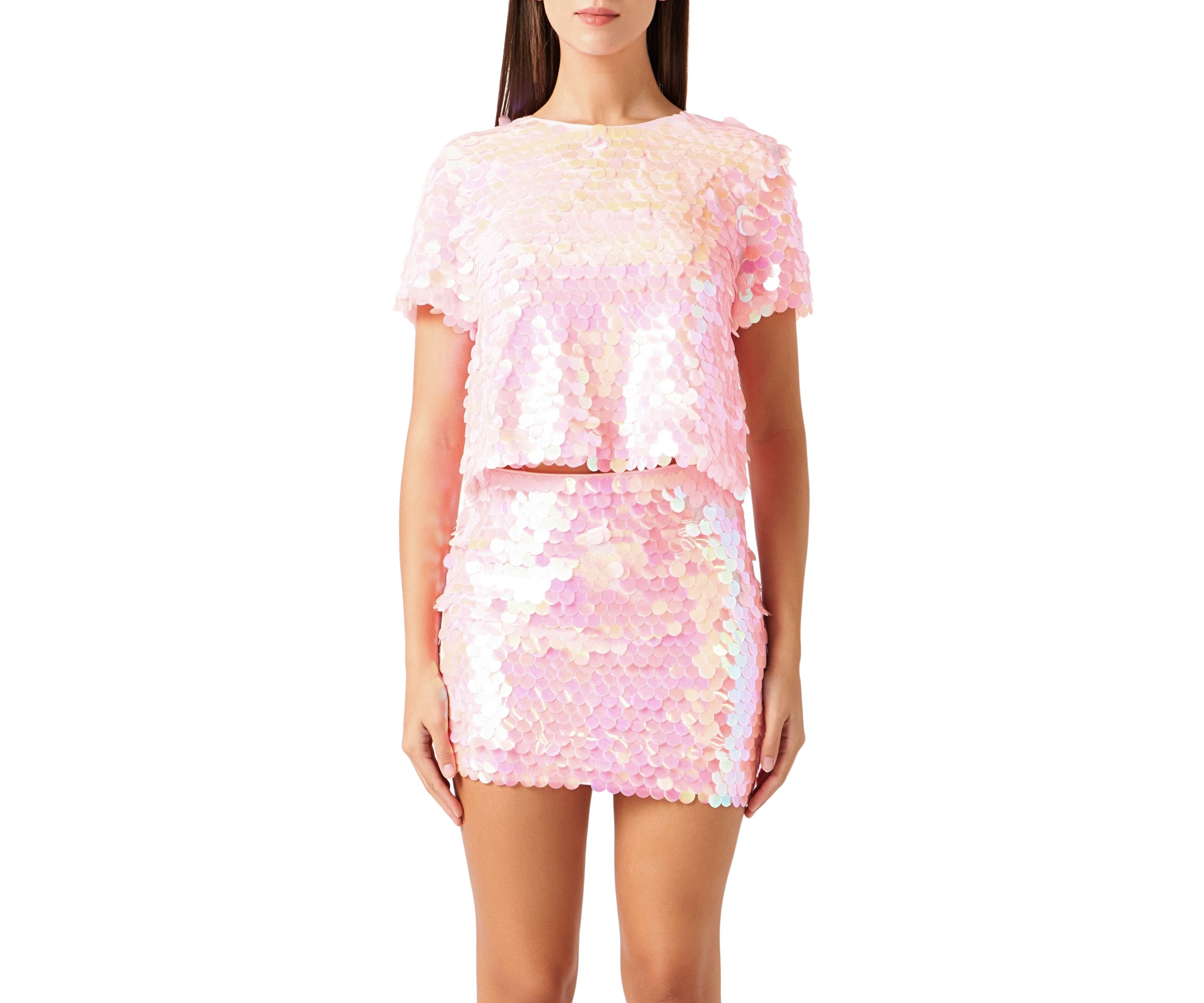 Fisheye Sequins Top