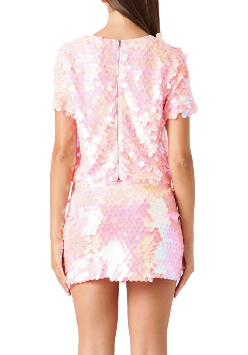 Fisheye Sequins Top