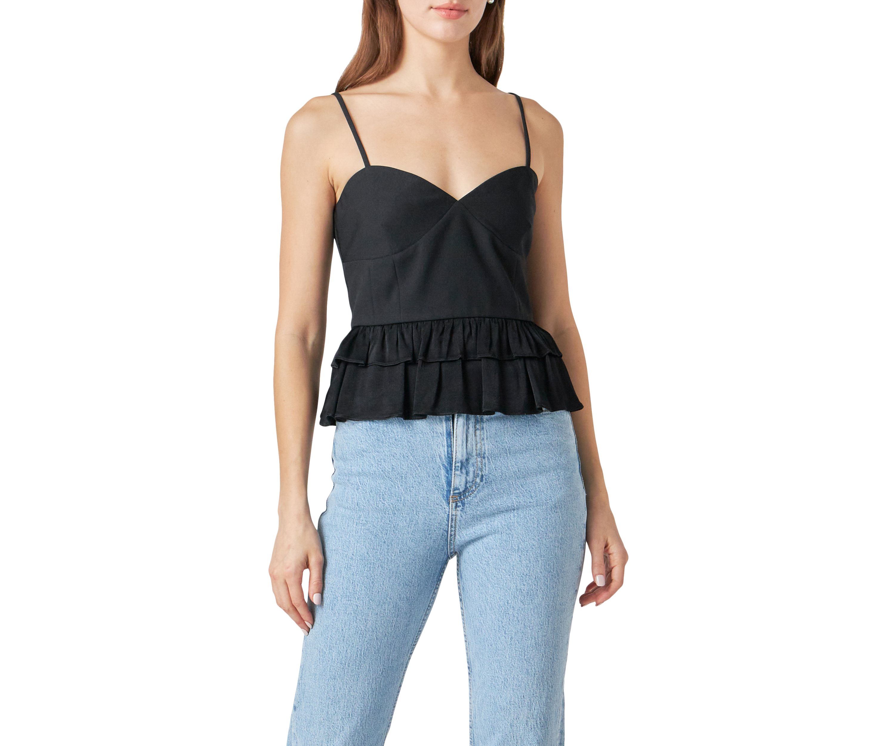 Mixed Media Layered Top