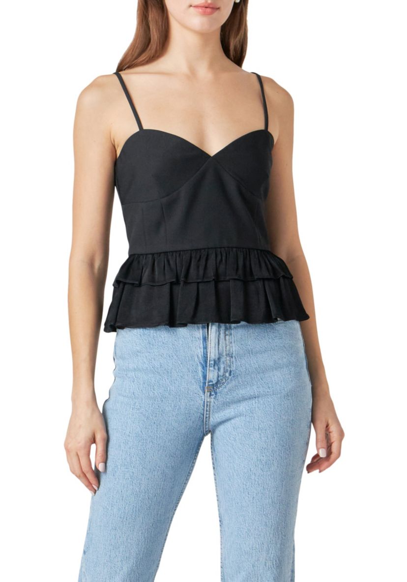 Mixed Media Layered Top