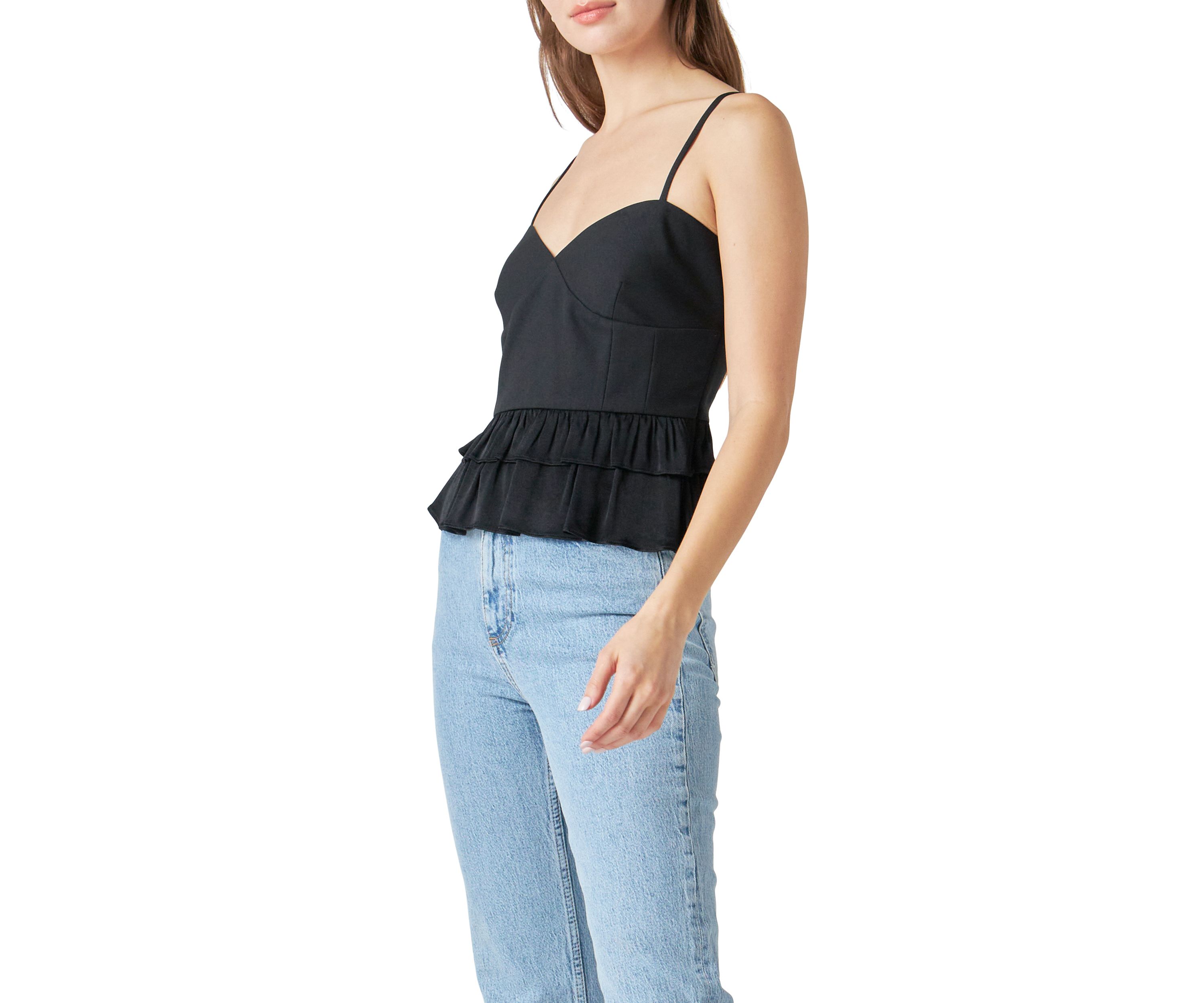 Mixed Media Layered Top