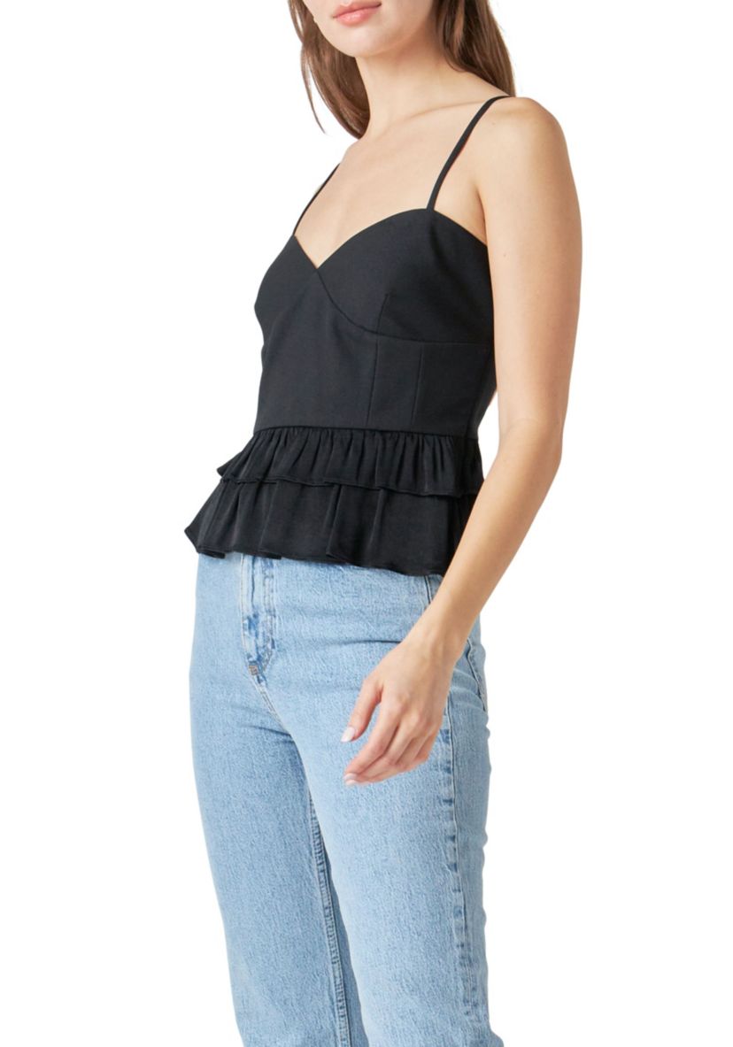 Mixed Media Layered Top