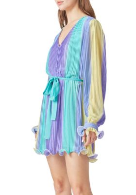 Women's Pleated Mini Dress