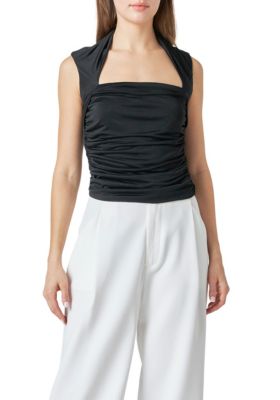 Women's Draped Ruched Top