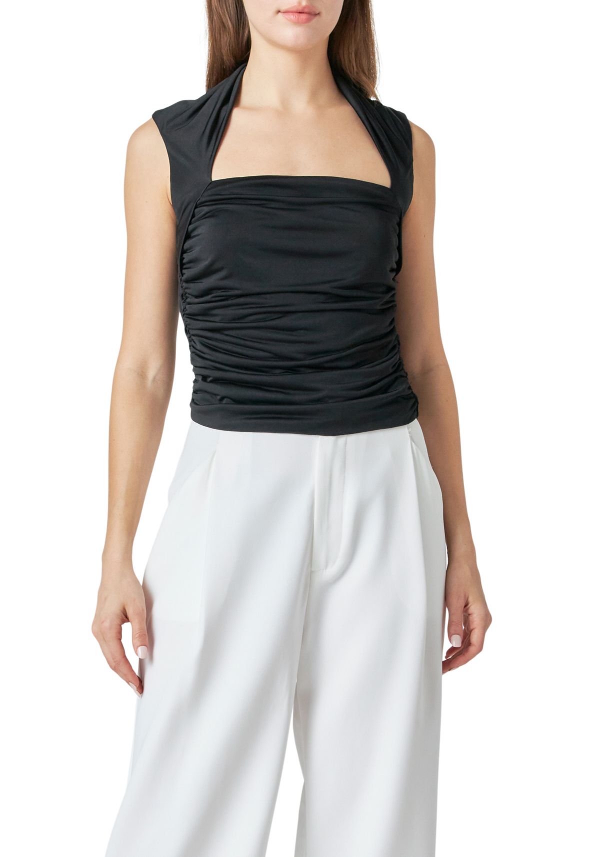 Draped Ruched Top