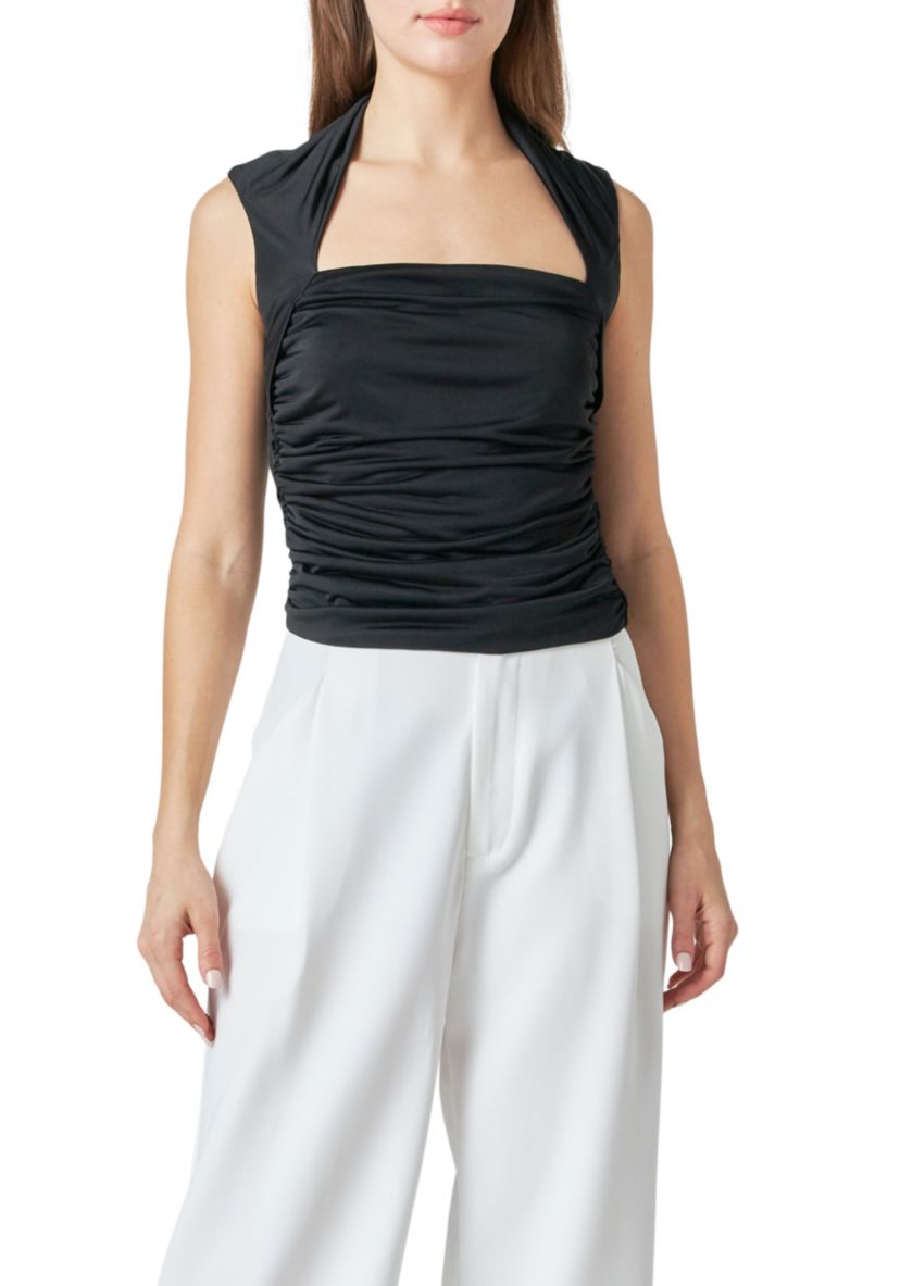 Draped Ruched Top