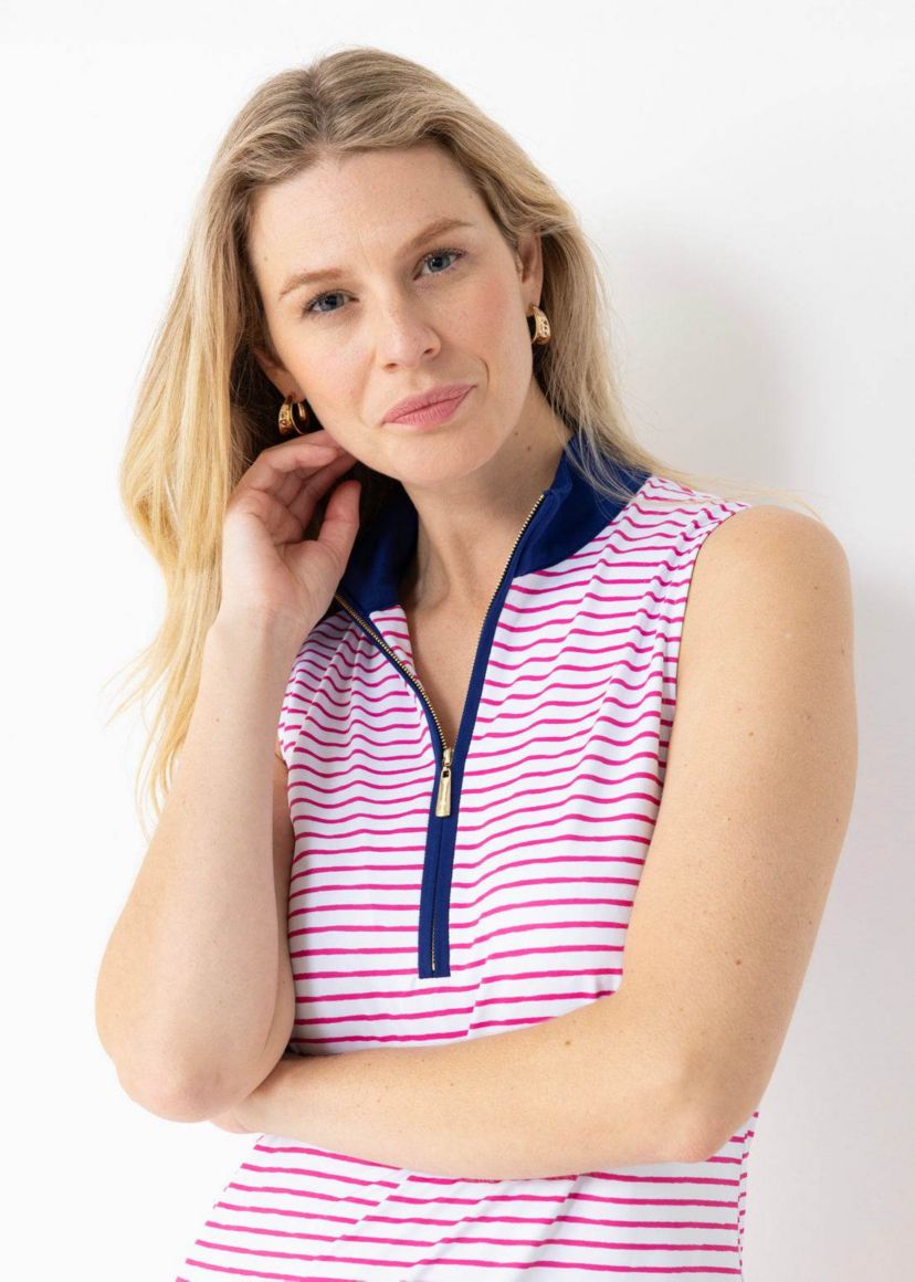 1/4 Zip Sleeveless Sport Dress