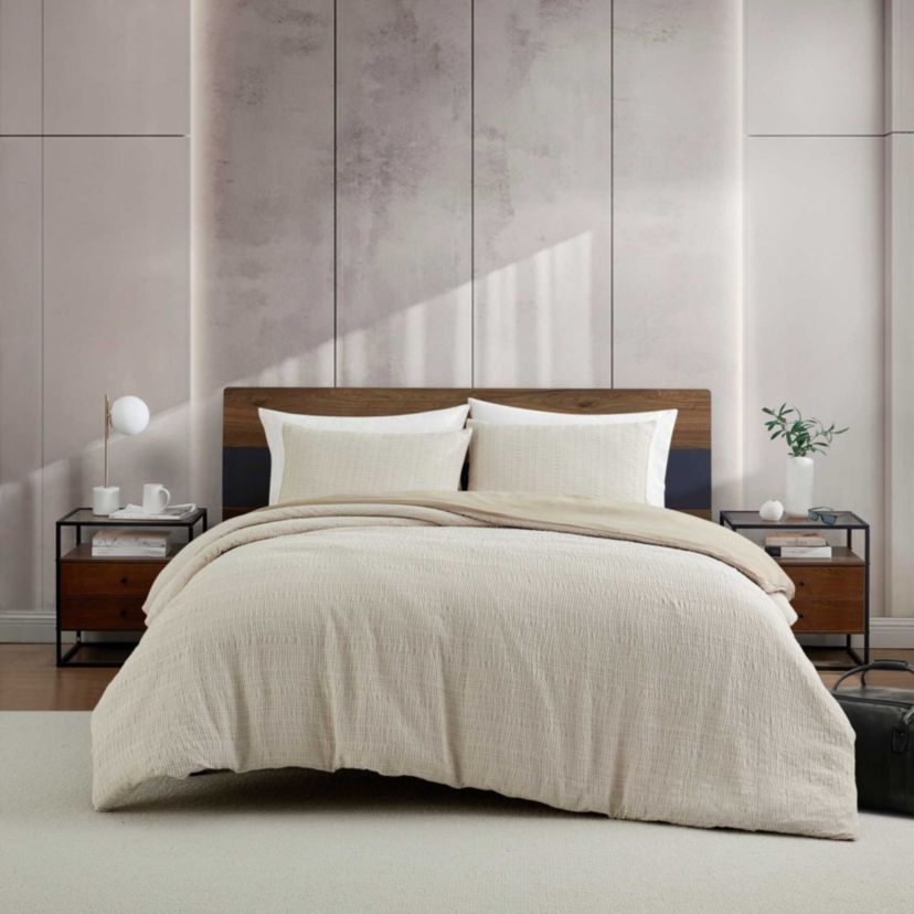 Stitched Gauze Microfiber Duvet Set