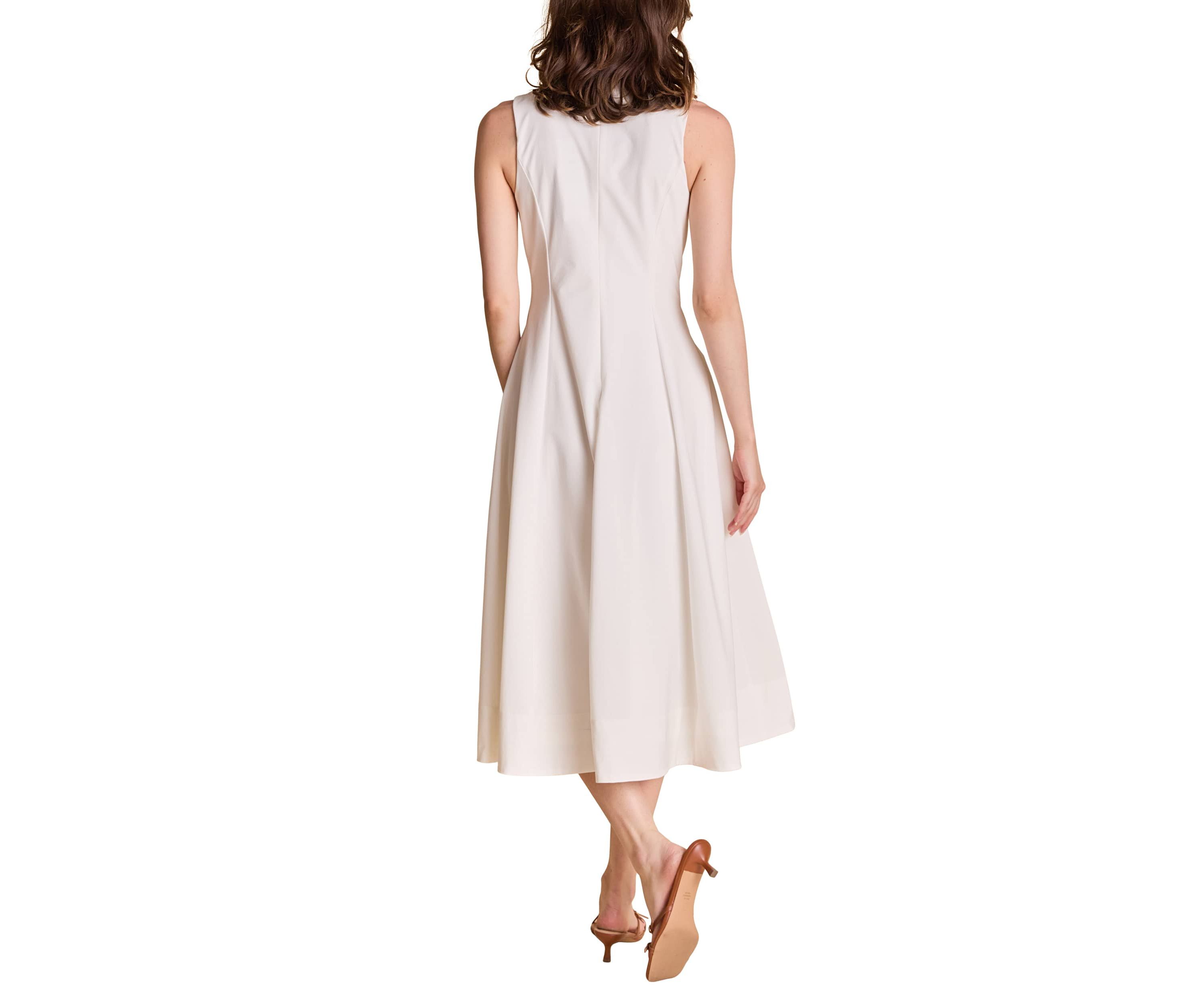 Front Bow Tie Midi Dress