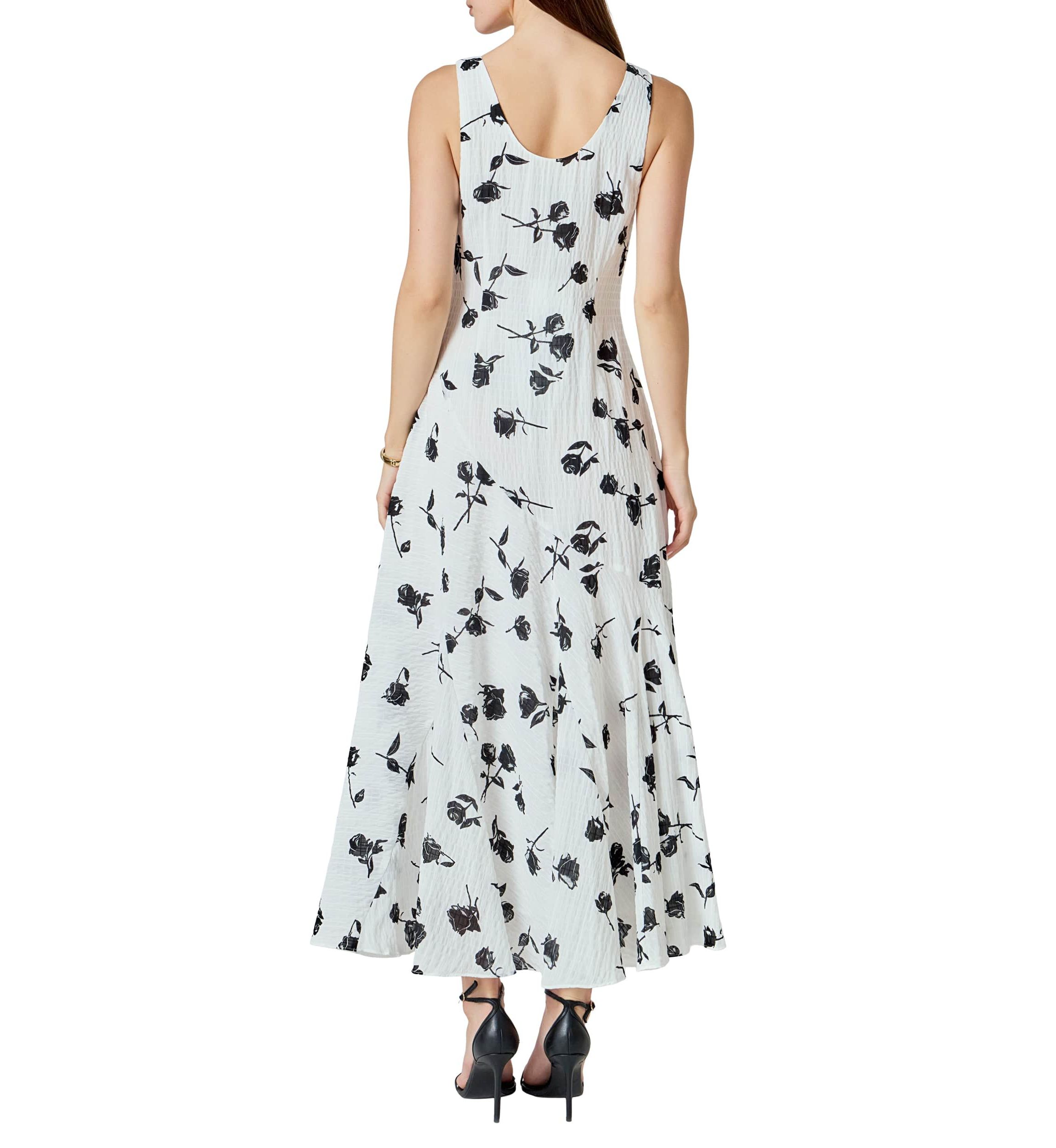 Floral Print Chiffon Maxi Dress