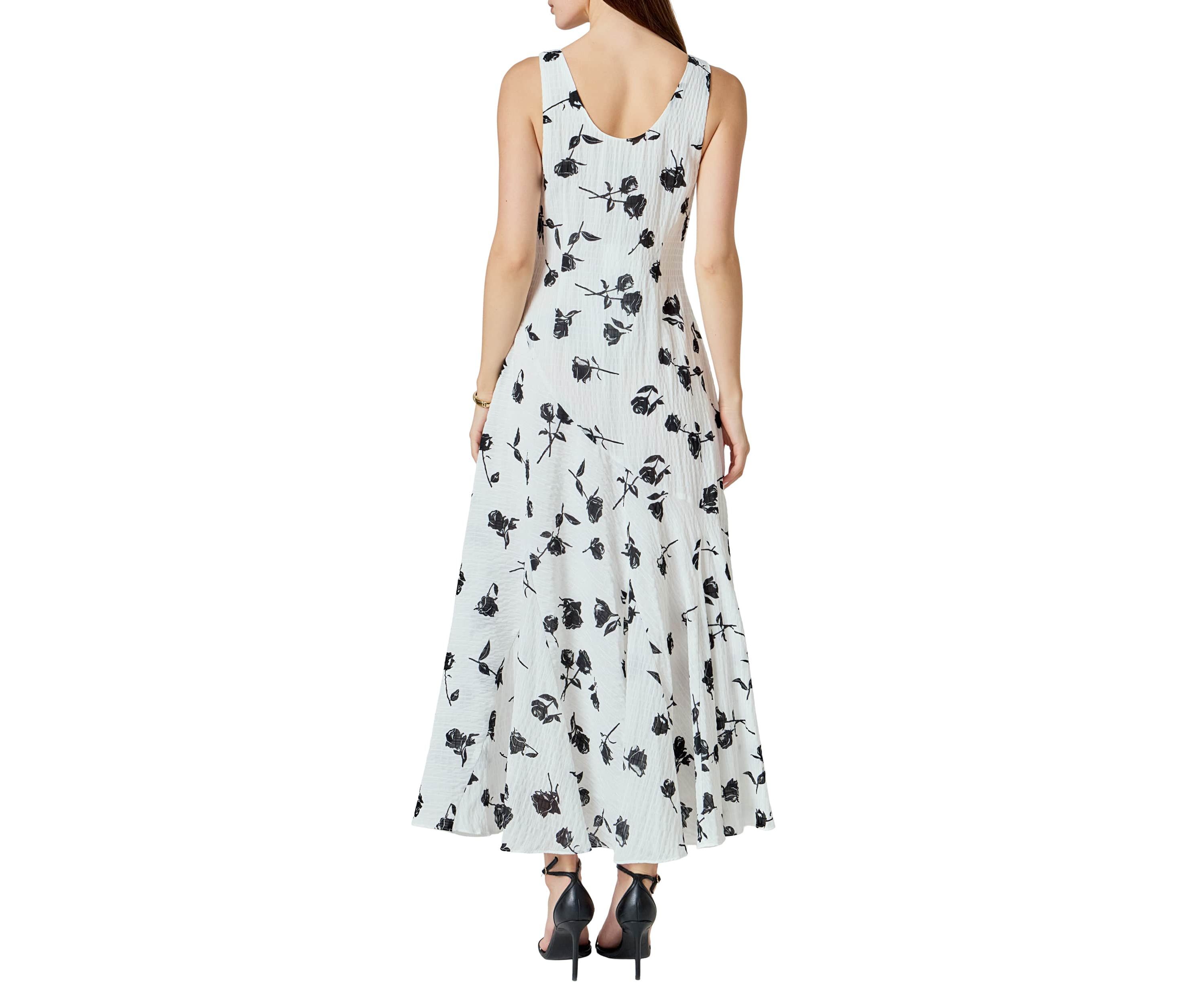 Floral Print Chiffon Maxi Dress
