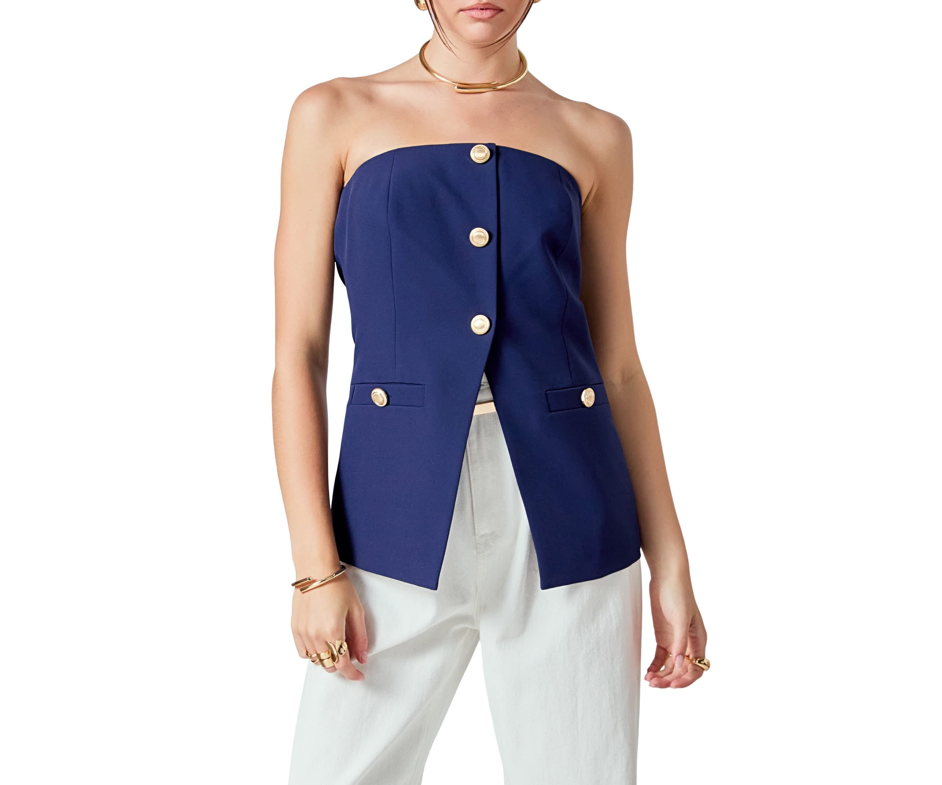Strapless Suit Long Top