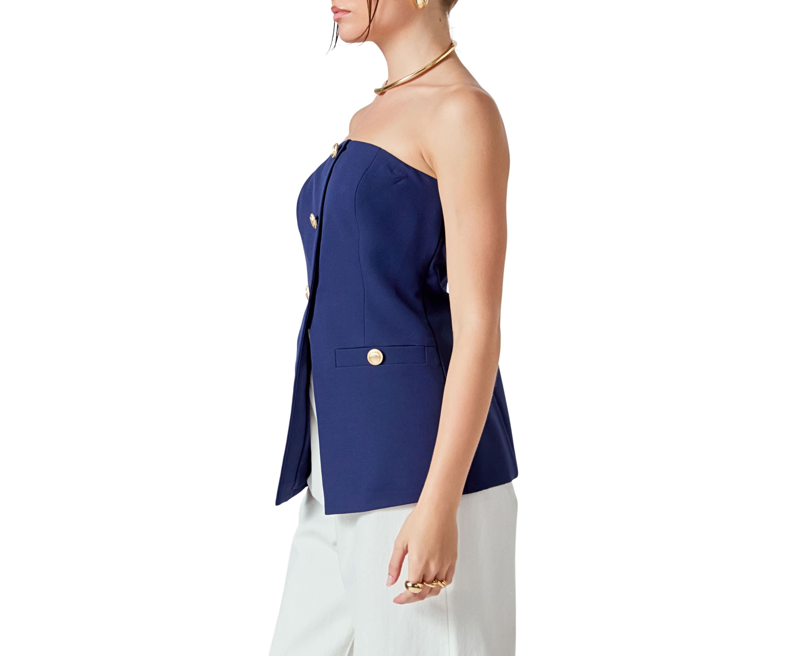 Strapless Suit Long Top