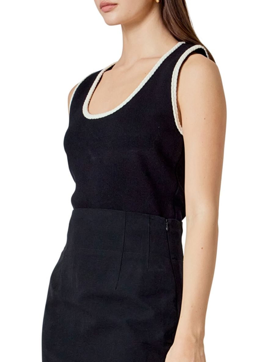 Braided knit Top