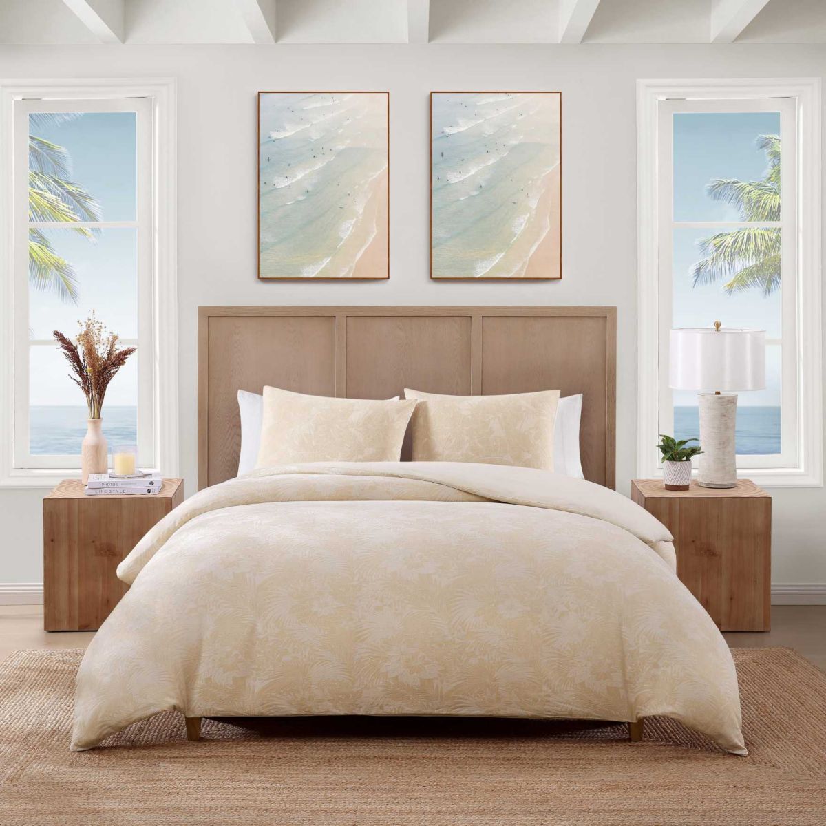 Beachside Blooms Cotton Duvet Set